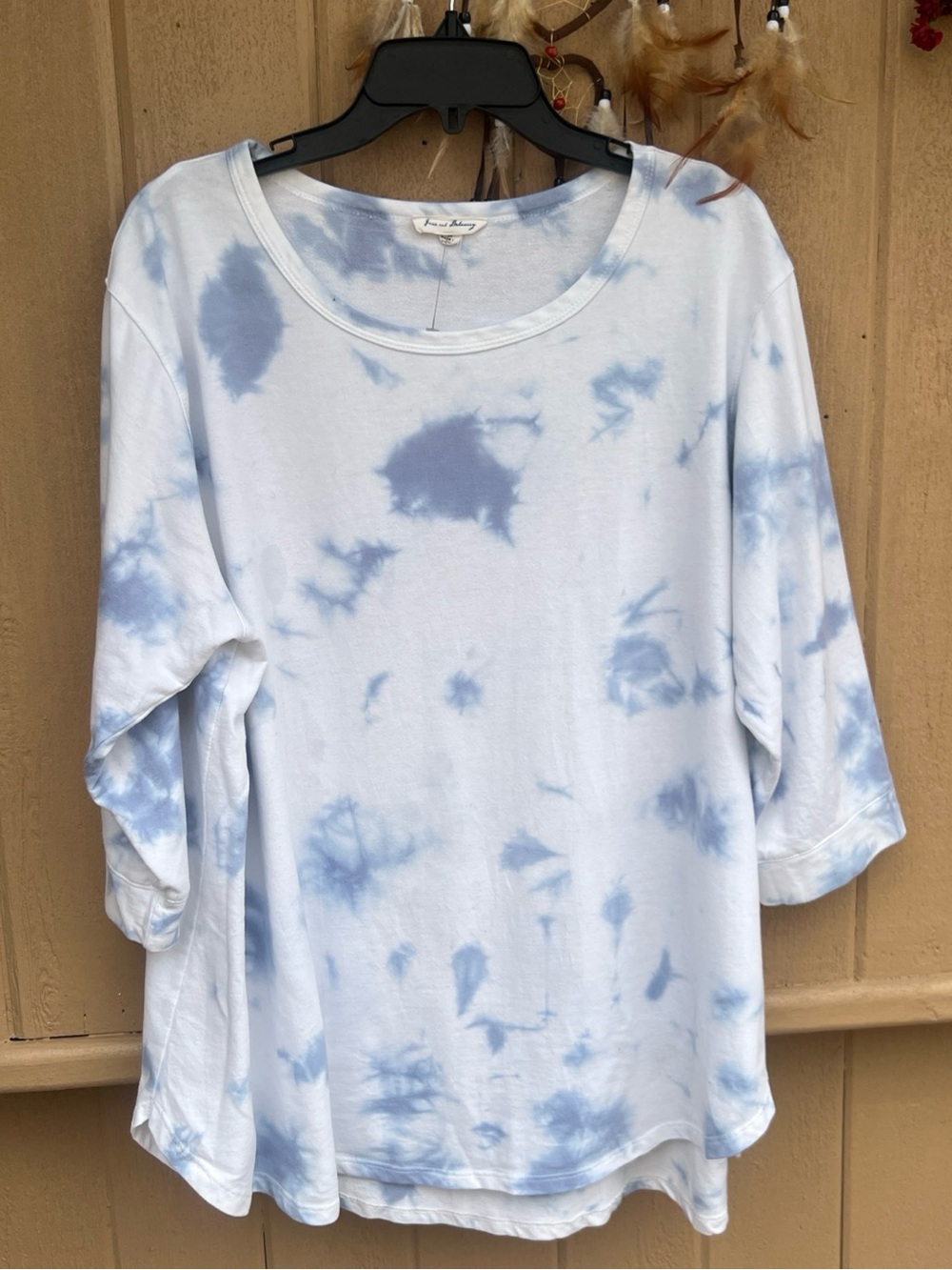 Jane And Delancey Women’s Cotton Tie Dye Watercolor Casual Top 1X